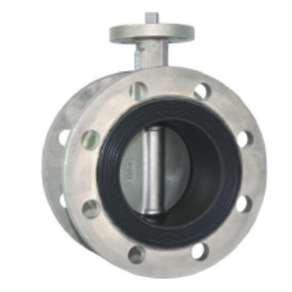 SS flange bare shaft butterfly valve