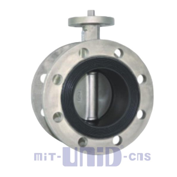 SS flange bare shaft butterfly valve