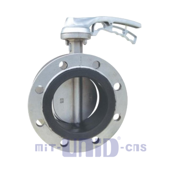 SS flange lever butterfly valve