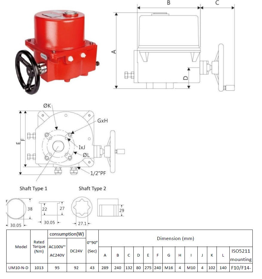 UM10-N-D drawing