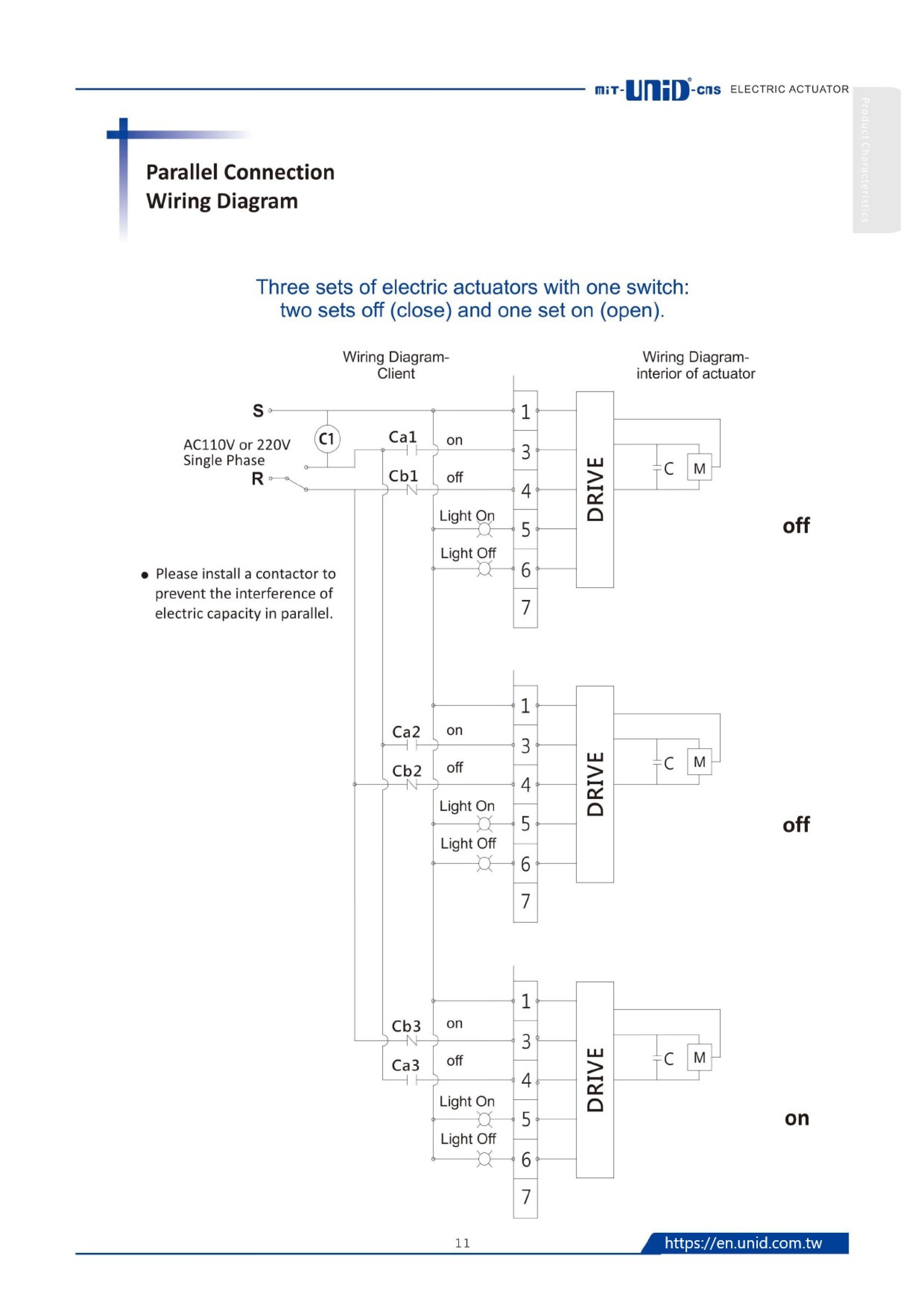 parallel connection wiring diagram